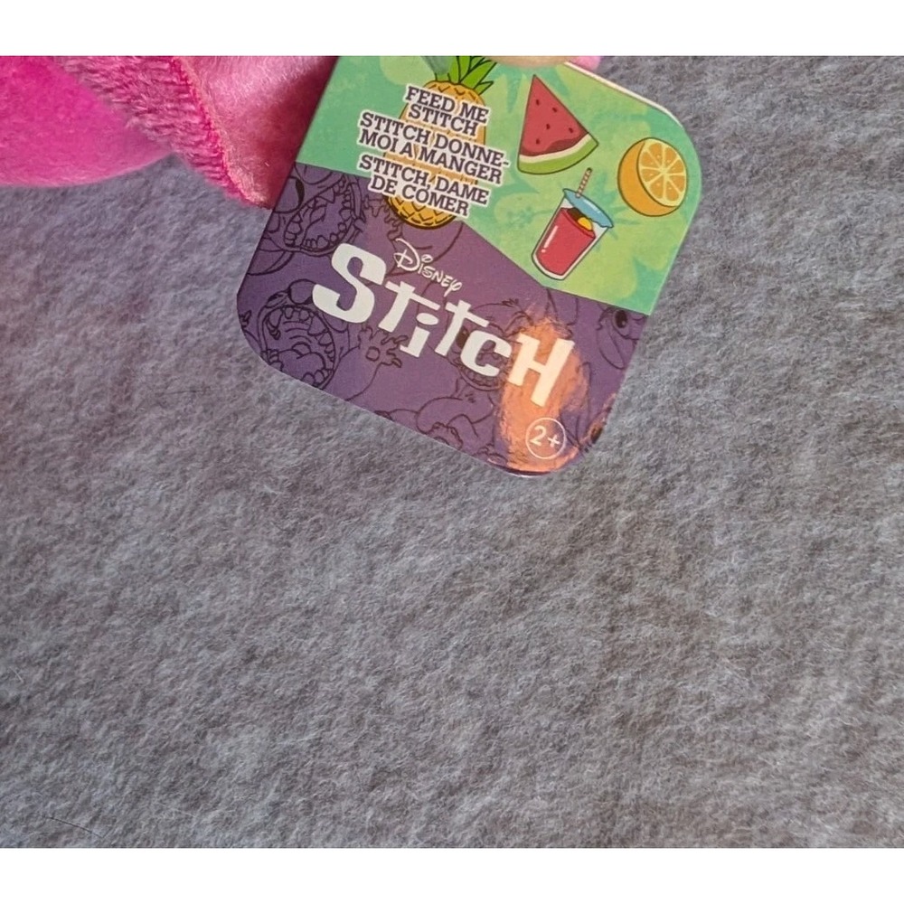 Feed Me Stitch Disney Plush Pink Angel eating Strawberry & Stitch Eating Avocado - Picture 7 of 13